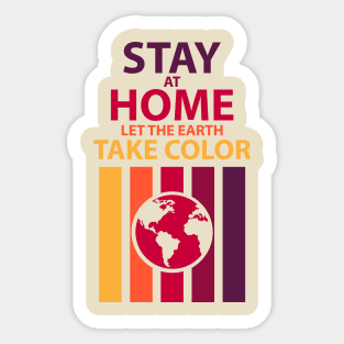 Let The Earth Take Color Sticker